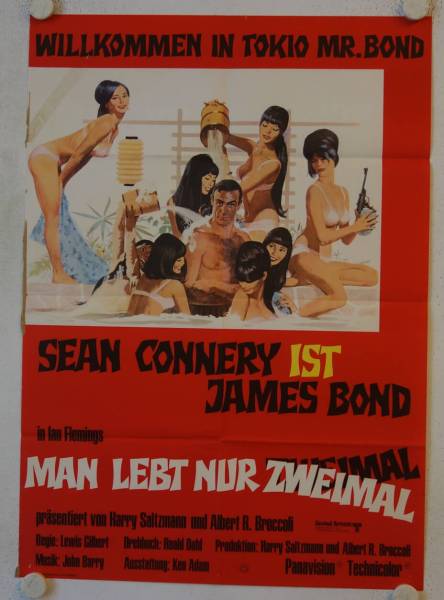 James Bond 007: Man lebt nur zweimal originales deutsches Filmplakat (R69)